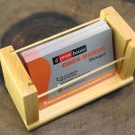 Wooden and Acrylic Business Cards Holder | Pakistan Corporate Gifts, Office desk holders