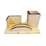 Wooden Pen , Cards and Mobile Holder