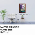 Best wooden frames with canvas printing in Pakistan | Tree and Moon