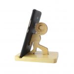 Pakistan | Wooden Mobile Holder Stand – Man Shape Bending Design