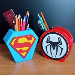 Peshawar | Kids Gifts, two pen holders, Spider Man and Super Man, kids stationery gifts in Peshawar, Lahore, Islamabad, Karachi, Quetta, Kohat, Parachinar, Dubai, Afghanistan, Austria, Pakistan