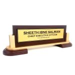 Table Name Plate for office