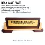 Custom Table Desk Name Plate for office in Peshawar Lahore Karachi Islamabad
